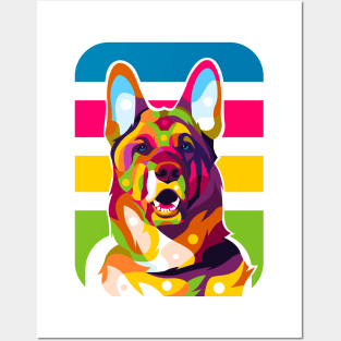 German Shepherd Posters and Art